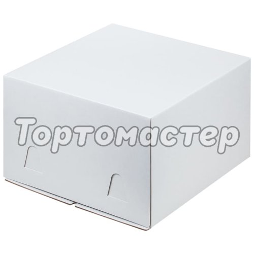 Коробка для торта Белая 26х26х18 см 013000