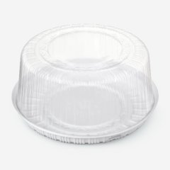 Контейнер для торта пластиковый Белый D30 H11 см 