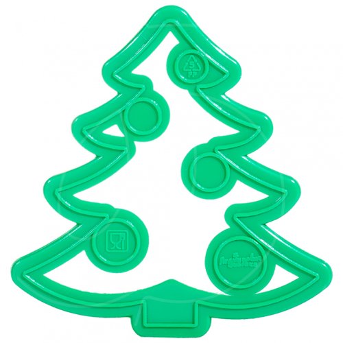 Вырубка пластиковая "Новогодняя ёлочка" в07