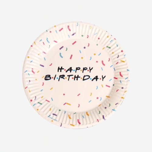 Тарелка бумажная "Happy birthday" 6 шт 7665065