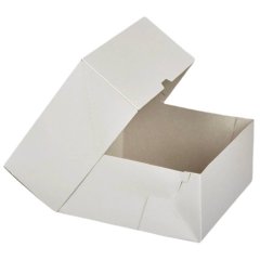 Коробка для торта Белая 25,5х25,5х10,5 см