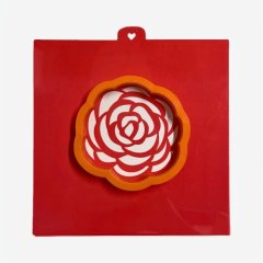 Вырубка пластиковая и трафарет LUBIMOVA "Пион" LC-00008714	