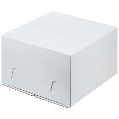 Коробка для торта Белая 24х24х18 см 011800