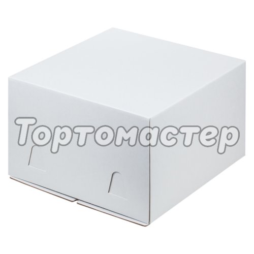 Коробка для торта Белая 24х24х12 см 010600
