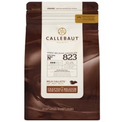 Шоколад CALLEBAUT Молочный 33,6% 1 кг (Заводская упаковка) 823-RT-U68, заводская упаковка