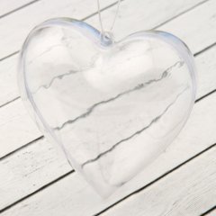 Форма пластиковая Две половинки сердца 1678174