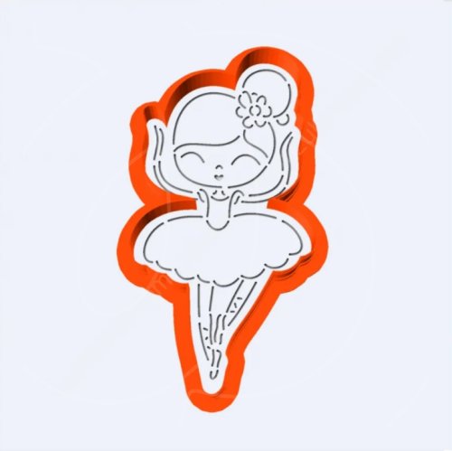 Вырубка пластиковая LUBIMOVA "Балерина" LC-00010897	