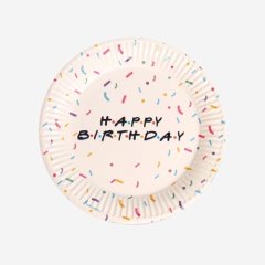 Тарелка бумажная "Happy birthday" 6 шт 7665065