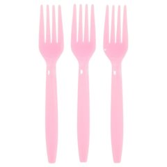 Вилки пластиковые Розовые 6 шт 7689404