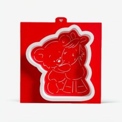 Вырубка пластиковая и трафарет LUBIMOVA "Мишка с лошадкой" LC-00007712	