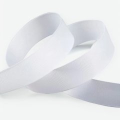 Лента для декора и упаковки репсовая Белая 1,5 см 23 м 1274703