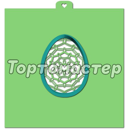 Трафарет кулинарный LUBIMOVA Пасхальное яйцо с узором №2 LC-00007418