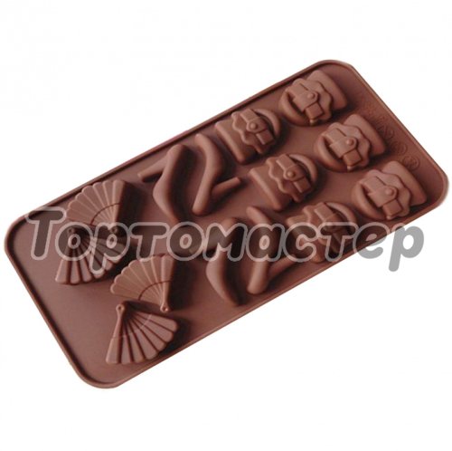 Форма силиконовая для шоколада Silikomart Мода SCG14