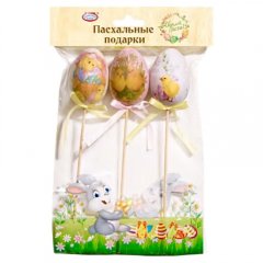 Пасхальный набор декоративных яиц на палочке 45774