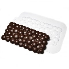 Форма пластиковая Плитка шоколада Пузырьки 