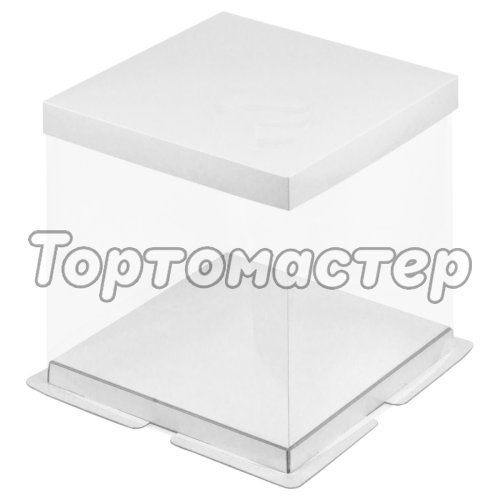 Коробка для торта Премиум Белая 23,5х23,5х22 см 022000