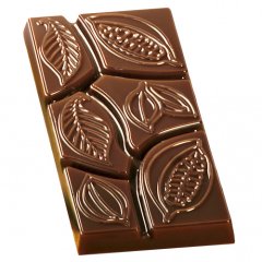 Форма пластиковая для шоколада Плитка Какао-бобы 4309144, 2700770025378