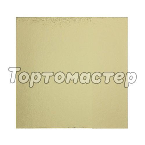 Подложка под торт Золото/Золото ForGenika 0,8 мм 22х22 см GGD 220*220 (0,8)