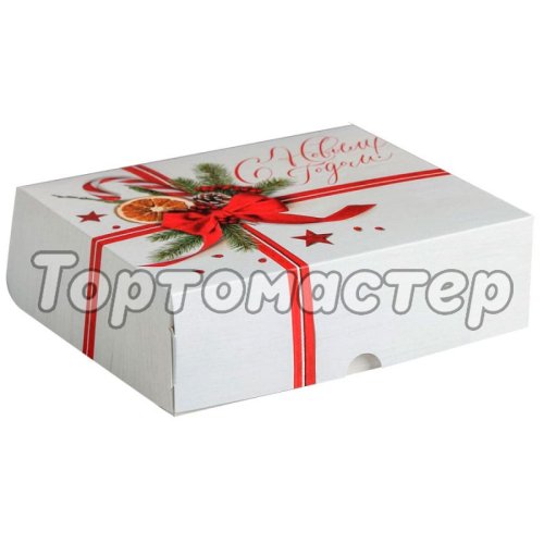 Коробка для сладостей "Красный бант" 20х17х6 см 5155353