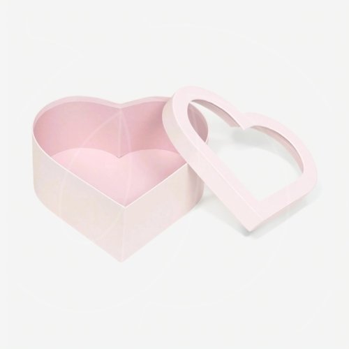 Коробка для сладостей с окном "Сердце" 28,5х26,3х13 см 10541961