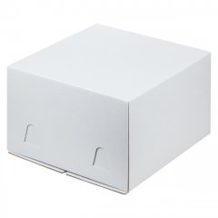 Коробка для торта Белая 24х24х12 см 010600