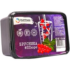 Пюре замороженное Proff Puree Брусника 1 кг 