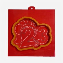 Вырубка пластиковая и трафарет LUBIMOVA "23 февраля 2" LC-00005673	