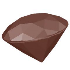 Форма поликарбонатная Chocolate Form CF0608 Драгоценный камень 24 шт CF0608