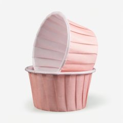 Капсула бумажная с подворотом Светло-розовая (с ламинацией) D50 H40 1 шт 850013