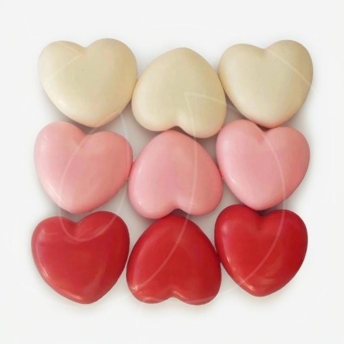 Набор фигурок из шоколадной глазури "Сердечки" НГ014 НГ014/1; ФГ162